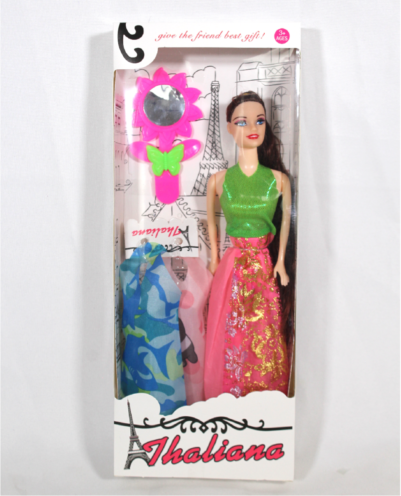 MUÑECA ARTICULADA CON 2 VESTIDOS
 Y SOMBRERO X 240 UNDS 600A