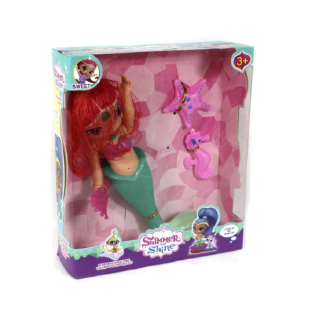 MUÑECA SIRENA EN CAJA GRANDE 
CON ACCESORIOS CAJA X48 UNDS