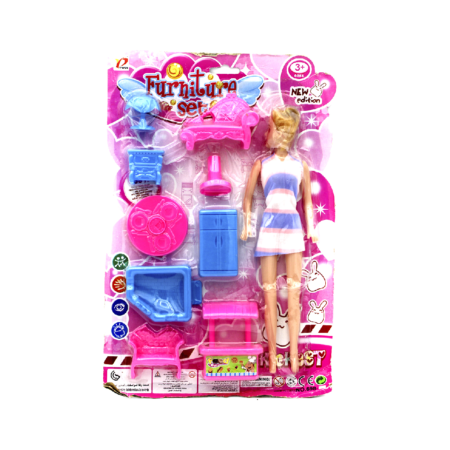 SET MUÑECA CON 
HOGAR X 192UNDS