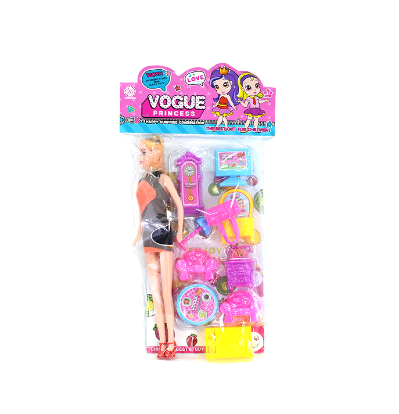 MUÑECA CON TRAJE DE MUEBLES BOBBI